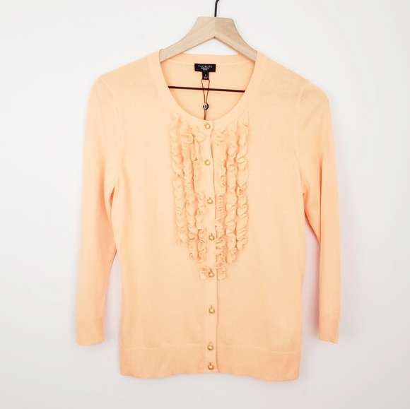 Talbots Sweaters - Talbots Front Ruffle Cardigan #T044